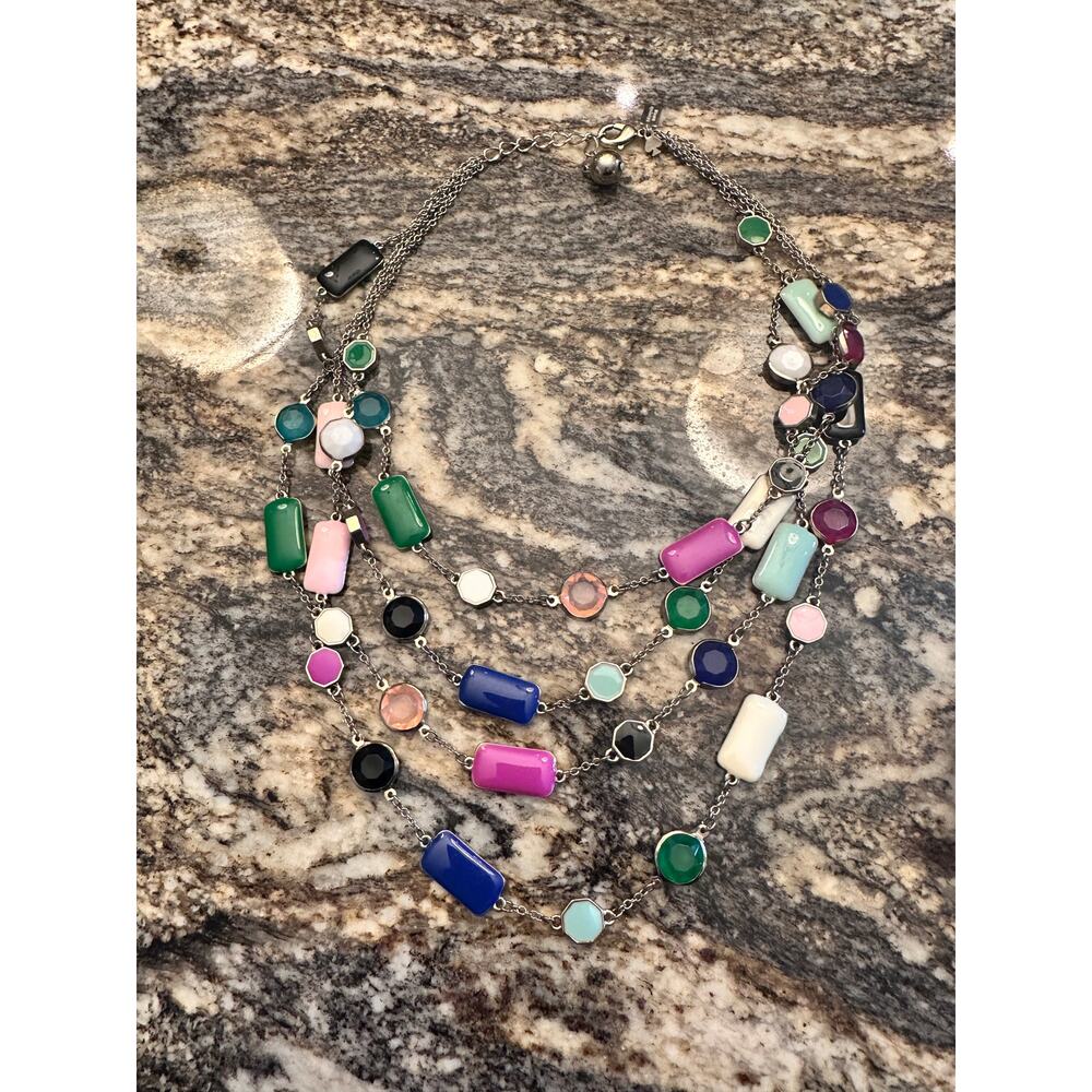 Kate Spade Multi Color Statement Necklace